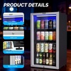 image:imageROVSUN 24 Beverage Refrigerator Cooler with Touch Panel amp Adjustable Shelf Undercounter Beverage and Wine Cooler Refrigerator for Soda Beer Builtin or Freestanding for Home Office Kitchen or Bar33 CuFt