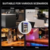 image:imageROVSUN 24 Beverage Refrigerator Cooler with Touch Panel amp Adjustable Shelf Undercounter Beverage and Wine Cooler Refrigerator for Soda Beer Builtin or Freestanding for Home Office Kitchen or Bar33 CuFt