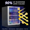 image:imageROVSUN 24 Beverage Refrigerator Cooler with Touch Panel amp Adjustable Shelf Undercounter Beverage and Wine Cooler Refrigerator for Soda Beer Builtin or Freestanding for Home Office Kitchen or Bar58 CuFt