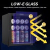 image:imageROVSUN 24 Beverage Refrigerator Cooler with Touch Panel amp Adjustable Shelf Undercounter Beverage and Wine Cooler Refrigerator for Soda Beer Builtin or Freestanding for Home Office Kitchen or Bar10 CuFt