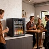 image:imageROVSUN 24 Beverage Refrigerator Cooler with Touch Panel amp Adjustable Shelf Undercounter Beverage and Wine Cooler Refrigerator for Soda Beer Builtin or Freestanding for Home Office Kitchen or Bar10 CuFt