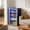 image:imageROVSUN 24 Beverage Refrigerator Cooler with Touch Panel amp Adjustable Shelf Undercounter Beverage and Wine Cooler Refrigerator for Soda Beer Builtin or Freestanding for Home Office Kitchen or Bar33 CuFt