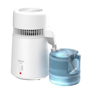 image:imageROVSUN 11 Gallon4L Water Distiller for Home Countertop Stainless Steel Interior amp BPAFree Container 750W Distilled Water Machine Water Maker Purifier Distilling Pure Water Maker 1LH GrayWhite