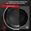 image:imageROVSUN 11 Pcs NonStick Cookware Set Stainless Steel Pots and Pans Set with Lids NonToxic Kitchen Set Chefs Pan PFOA amp PTFE Free Compatible for All Cooktops10 Pcs