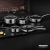 image:imageROVSUN 11 Pcs NonStick Cookware Set Stainless Steel Pots and Pans Set with Lids NonToxic Kitchen Set Chefs Pan PFOA amp PTFE Free Compatible for All Cooktops10 Pcs
