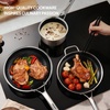 image:imageROVSUN 11 Pcs NonStick Cookware Set Stainless Steel Pots and Pans Set with Lids NonToxic Kitchen Set Chefs Pan PFOA amp PTFE Free Compatible for All Cooktops10 Pcs
