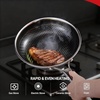 image:imageROVSUN 11 Pcs NonStick Cookware Set Stainless Steel Pots and Pans Set with Lids NonToxic Kitchen Set Chefs Pan PFOA amp PTFE Free Compatible for All Cooktops10 Pcs