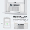 image:imageROVSUN 11000 BTU Inverter Window Air Conditioner with Heater amp WiFi Window AC Unit with Remote amp App Control Ultra Quiet Design amp Easy Install Kit Compatible with AlexaGoogle Assistant 115V60Hz12000BTU230V
