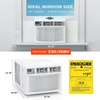 image:imageROVSUN 11000 BTU Inverter Window Air Conditioner with Heater amp WiFi Window AC Unit with Remote amp App Control Ultra Quiet Design amp Easy Install Kit Compatible with AlexaGoogle Assistant 115V60Hz12000BTU230V
