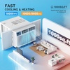 image:imageROVSUN 11000 BTU Inverter Window Air Conditioner with Heater amp WiFi Window AC Unit with Remote amp App Control Ultra Quiet Design amp Easy Install Kit Compatible with AlexaGoogle Assistant 115V60Hz18000BTU230V