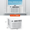 image:imageROVSUN 11000 BTU Inverter Window Air Conditioner with Heater amp WiFi Window AC Unit with Remote amp App Control Ultra Quiet Design amp Easy Install Kit Compatible with AlexaGoogle Assistant 115V60Hz23200BTU230V