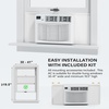 image:imageROVSUN 11000 BTU Inverter Window Air Conditioner with Heater amp WiFi Window AC Unit with Remote amp App Control Ultra Quiet Design amp Easy Install Kit Compatible with AlexaGoogle Assistant 115V60Hz23200BTU230V