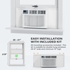 image:imageROVSUN 11000 BTU Inverter Window Air Conditioner with Heater amp WiFi Window AC Unit with Remote amp App Control Ultra Quiet Design amp Easy Install Kit Compatible with AlexaGoogle Assistant 115V60Hz18000BTU230V