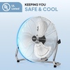 image:imageROVSUN 16 High Velocity Floor Fan with WallMounting System 3Speed Heavy Duty Metal Industrial Fan with Adjustable Tilt Wall Mount Fan Cooling for Commercial Garage Workshop Greenhouse and Gym20