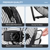 image:imageROVSUN 16 High Velocity Floor Fan with WallMounting System 3Speed Heavy Duty Metal Industrial Fan with Adjustable Tilt Wall Mount Fan Cooling for Commercial Garage Workshop Greenhouse and Gym16 2pack