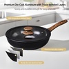 image:imageROVSUN 20 Pcs Nonstick Pots and Pans Set Cast Aluminum Kitchen Cookware Set RV Kitchen Cooking Set and Utensils PFAS PFOA amp PFOS Free Black Skillet Saute Pan Soup PotBlack