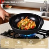 image:imageROVSUN 20 Pcs Nonstick Pots and Pans Set Cast Aluminum Kitchen Cookware Set RV Kitchen Cooking Set and Utensils PFAS PFOA amp PFOS Free Black Skillet Saute Pan Soup PotBlack