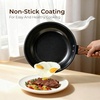 image:imageROVSUN 20 Pcs Nonstick Pots and Pans Set Cast Aluminum Kitchen Cookware Set RV Kitchen Cooking Set and Utensils PFAS PFOA amp PFOS Free Black Skillet Saute Pan Soup PotBlack