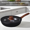 image:imageROVSUN 20 Pcs Nonstick Pots and Pans Set Cast Aluminum Kitchen Cookware Set RV Kitchen Cooking Set and Utensils PFAS PFOA amp PFOS Free Black Skillet Saute Pan Soup PotBlack