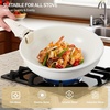 image:imageROVSUN 20 Pcs Nonstick Pots and Pans Set Cast Aluminum Kitchen Cookware Set RV Kitchen Cooking Set and Utensils PFAS PFOA amp PFOS Free Black Skillet Saute Pan Soup PotCream White