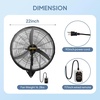 image:imageROVSUN 20inch Wall Mounted Fan with BLDC Motor amp Remote Control High Velocity Industrial Wall Fan with Wired Remote 4Speed Outdoor Fan Waterproof Oscillating Wallmount Fan for Garage Gym Patio20 with Remote