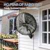 image:imageROVSUN 20inch Wall Mounted Fan with BLDC Motor amp Remote Control High Velocity Industrial Wall Fan with Wired Remote 4Speed Outdoor Fan Waterproof Oscillating Wallmount Fan for Garage Gym Patio30 with Remote