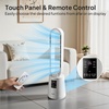 image:imageROVSUN 32inch Bladeless Tower Fan Quiet Smart Bladeless Fan for Bedroom 90Oscillating Cooling Fan with 3 Speeds 3 Modes 12H Timer Compact Tower Fan with Remote Safe Design for Home Bedroom38