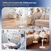image:imageROVSUN 3in1 Standing Fan 9090Omnidirectional Oscillating Fan for Bedroom 43inch Pedestal amp Tabletop Fan with Remote Touch Control 3 Modes 8 Speeds 9H Timer and Adjustable Height WhiteWhite