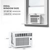 image:imageROVSUN Smart 18000BTU Window Air Conditioner with WiFi Energy Saving Window AC Unit with Remote amp App Control amp Timer Function amp Easy Install Kit for Rooms up to 1000 Square Feet 230V60Hz White5000 BTU Remote