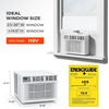 image:imageROVSUN Smart 18000BTU Window Air Conditioner with WiFi Energy Saving Window AC Unit with Remote amp App Control amp Timer Function amp Easy Install Kit for Rooms up to 1000 Square Feet 230V60Hz White10000 BTU WIFI
