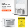 image:imageROVSUN Smart 18000BTU Window Air Conditioner with WiFi Energy Saving Window AC Unit with Remote amp App Control amp Timer Function amp Easy Install Kit for Rooms up to 1000 Square Feet 230V60Hz White14000 BTU WIFI