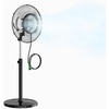 image:imageROVSUN 18 Pedestal Misting Fan with 5L132Gal Water Tank for Humidifier 120Oscillating Standing Mister Fan with 3 Speeds amp 75H Timer Remote amp Panel Control and Wheels Cooling for Home Patio18inch