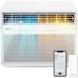 image:imageROVSUN 11000 BTU Inverter Window Air Conditioner with Heater amp WiFi Window AC Unit with Remote amp App Control Ultra Quiet Design amp Easy Install Kit Compatible with AlexaGoogle Assistant 115V60Hz11000BTUInverter115V