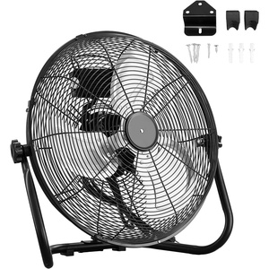 image:imageROVSUN 16 High Velocity Floor Fan with WallMounting System 3Speed Heavy Duty Metal Industrial Fan with Adjustable Tilt Wall Mount Fan Cooling for Commercial Garage Workshop Greenhouse and Gym16