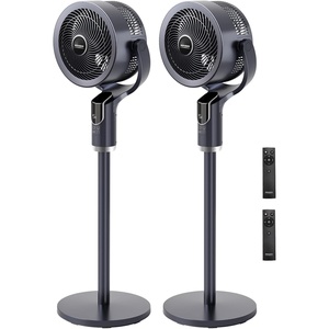 image:imageROVSUN 3in1 Standing Fan 9090Omnidirectional Oscillating Fan for Bedroom 43inch Pedestal amp Tabletop Fan with Remote Touch Control 3 Modes 8 Speeds 9H Timer and Adjustable Height WhiteGrey2pack