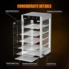 image:imageROVSUN 3Tier Commercial Food Warmer 15 Pizza Warmer Food Warmer Display with LED Adjustable Lighting Glass Door Removable Shelves Countertop Electric Food Warmer for Buffet Restaurant 110V 800W5 Tier15