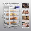 image:imageROVSUN 3Tier Commercial Food Warmer 15 Pizza Warmer Food Warmer Display with LED Adjustable Lighting Glass Door Removable Shelves Countertop Electric Food Warmer for Buffet Restaurant 110V 800W4 Tier18