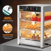 image:imageROVSUN 3Tier Commercial Food Warmer 15 Pizza Warmer Food Warmer Display with LED Adjustable Lighting Glass Door Removable Shelves Countertop Electric Food Warmer for Buffet Restaurant 110V 800W3 Tier15