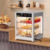 image:imageROVSUN 3Tier Commercial Food Warmer 15 Pizza Warmer Food Warmer Display with LED Adjustable Lighting Glass Door Removable Shelves Countertop Electric Food Warmer for Buffet Restaurant 110V 800W3 Tier15