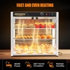 image:imageROVSUN 3Tier Commercial Food Warmer 15 Pizza Warmer Food Warmer Display with LED Adjustable Lighting Glass Door Removable Shelves Countertop Electric Food Warmer for Buffet Restaurant 110V 800W3 Tier27