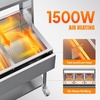 image:imageROVSUN 96QT Electric Commercial Food Warmer 2000W 12Pan Steam Table 8QTPan Stainless Steel Bain Marie wOvershelf Undershelf Separate Temperature Control amp Lid Acrylic Shield for Buffet Restaurant72QT