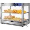 image:imageROVSUN 3Tier Commercial Food Warmer 15 Pizza Warmer Food Warmer Display with LED Adjustable Lighting Glass Door Removable Shelves Countertop Electric Food Warmer for Buffet Restaurant 110V 800W2 Tier24