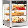 image:imageROVSUN 3Tier Commercial Food Warmer 15 Pizza Warmer Food Warmer Display with LED Adjustable Lighting Glass Door Removable Shelves Countertop Electric Food Warmer for Buffet Restaurant 110V 800W3 Tier15