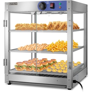 image:imageROVSUN 3Tier Commercial Food Warmer 15 Pizza Warmer Food Warmer Display with LED Adjustable Lighting Glass Door Removable Shelves Countertop Electric Food Warmer for Buffet Restaurant 110V 800W3 Tier20