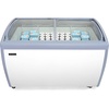 image:imageROVSUN 127 CuFt Commercial Ice Cream Freezer ETL NSF Certified 50 Ice Cream Display Case Glass Top Chest Freezer wLED Light 4 Removable Baskets Lockable Wheels Sliding Door for Store Supermaket127 CuFt