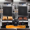 image:imageROVSUN 813 Commercial Panini Press Grill 3600W Stainless Steel Electric Countertop Sandwich Maker with Adjustable Temp 122F572F For Steak Burgers Home amp Restaurant Use 110V Silver121228