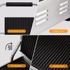 image:imageROVSUN 813 Commercial Panini Press Grill 3600W Stainless Steel Electric Countertop Sandwich Maker with Adjustable Temp 122F572F For Steak Burgers Home amp Restaurant Use 110V Silver122 x 222 x 8