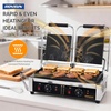 image:imageROVSUN 813 Commercial Panini Press Grill 3600W Stainless Steel Electric Countertop Sandwich Maker with Adjustable Temp 122F572F For Steak Burgers Home amp Restaurant Use 110V Silver122 x 222 x 8