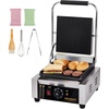 image:imageROVSUN 813 Commercial Panini Press Grill 3600W Stainless Steel Electric Countertop Sandwich Maker with Adjustable Temp 122F572F For Steak Burgers Home amp Restaurant Use 110V Silver121228