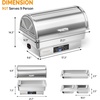 image:imageROVSUN 9 QT Electric Chafing Dishes for Buffet 3 Pack Roll Top Chafing Dish Buffet Set with Temperature Control Chafers and Buffet Warmers with Full amp Half Size Pan for Party Wedding Catering1 Pack